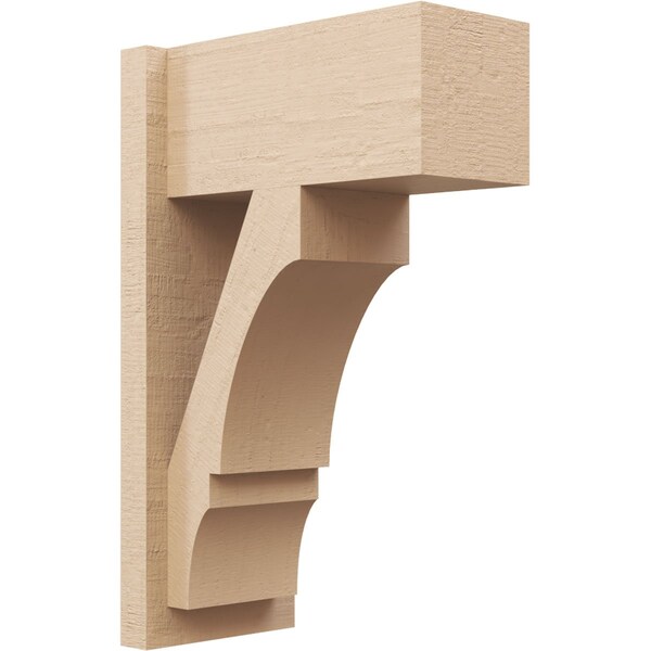 Ekena Millwork 7 1/2-in W x 14-in D x 22-in H Balboa Block Rough Cedar Woodgrain TimberThane Outlooker, Primed Tan OUTUR075X14X22BOA44RCPR - main